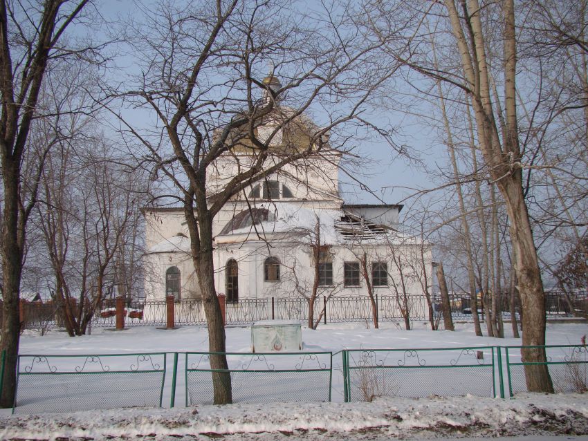 Грязновское. Церковь Покрова Пресвятой Богородицы. фасады, Вид со стороны алтарной части.