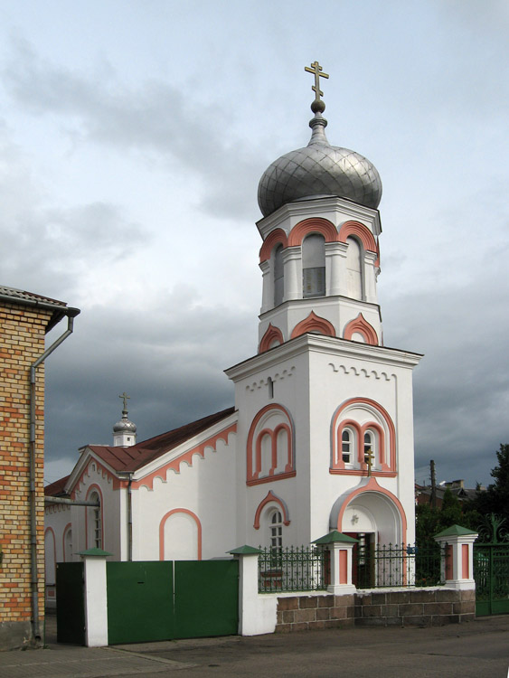 Моленная Благовещения Пресвятой Богородицы и Николая Чудотворца в Гайке, Даугавпилс (Даугавпилс, город, Латвия). общий вид в ландшафте, Общий вид с северо-запада