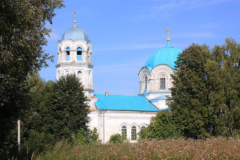 Церковь Рождества Христова, Савватьма (Ермишинский район, Рязанская область). фасады, Вид с южной стороны.Дата постройки 1885год.