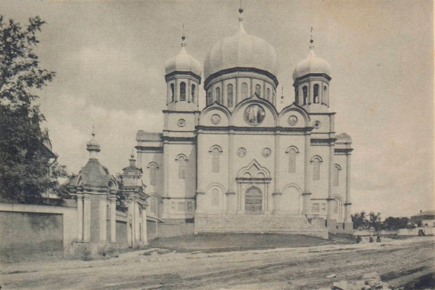 Кафедральный собор Боголюбской иконы Божией Матери, Мичуринск (Мичуринский район и г. Мичуринск, Тамбовская область). архивная фотография, Частная коллекция. Фото 1900-х годов