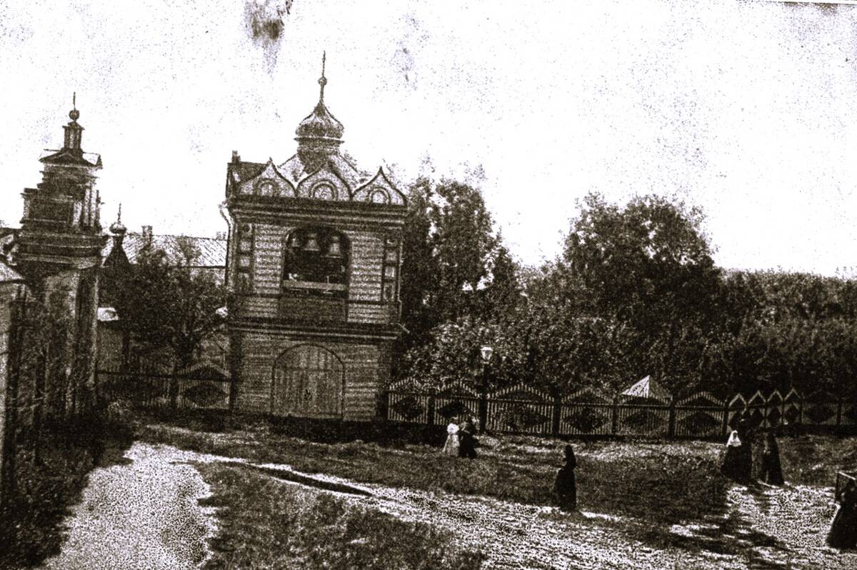 Козловский Боголюбский монастырь, Мичуринск (Мичуринский район и г. Мичуринск, Тамбовская область). архивная фотография, Часовенка на территории монастыря. Приблизительная датировка: 1912-1916 гг.