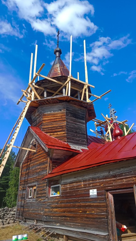 Часовня Николая Чудотворца, Мелойгуба (Кондопожский район, Республика Карелия). документальные фотографии