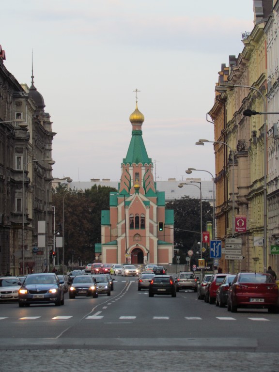 Оломоуц. Кафедральный собор Святого Горазда. общий вид в ландшафте