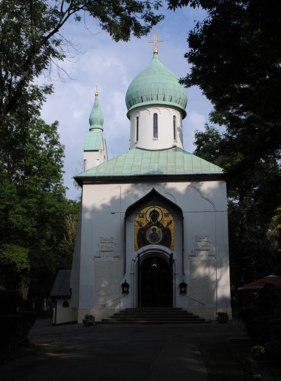 Церковь Успения Пресвятой Богородицы, Прага (Чехия, Прочие страны). фасады, Вид с запада.