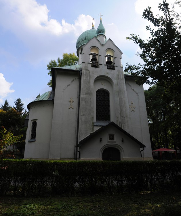 Прага. Церковь Успения Пресвятой Богородицы. фасады, Вид с севера.