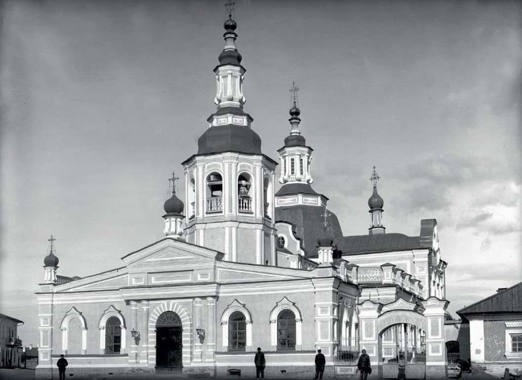 Минусинск. Собор Спаса Преображения. архивная фотография, Фотоснимок с сайта: vtruda.ru/Дорога к храму. Фотография из фондов Минусинского краеведческого музея.