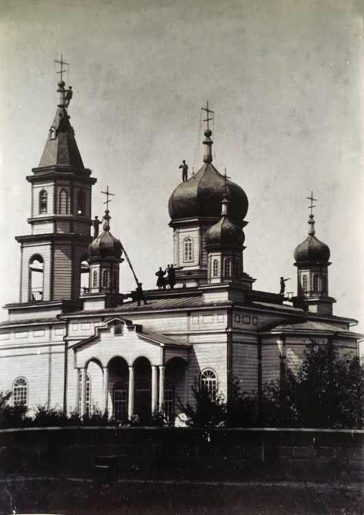 Церковь Покрова Пресвятой Богородицы, Кардоникская (Зеленчукский район, Республика Карачаево-Черкесия). архивная фотография, Из архива Сергея Владимировича Саратовского