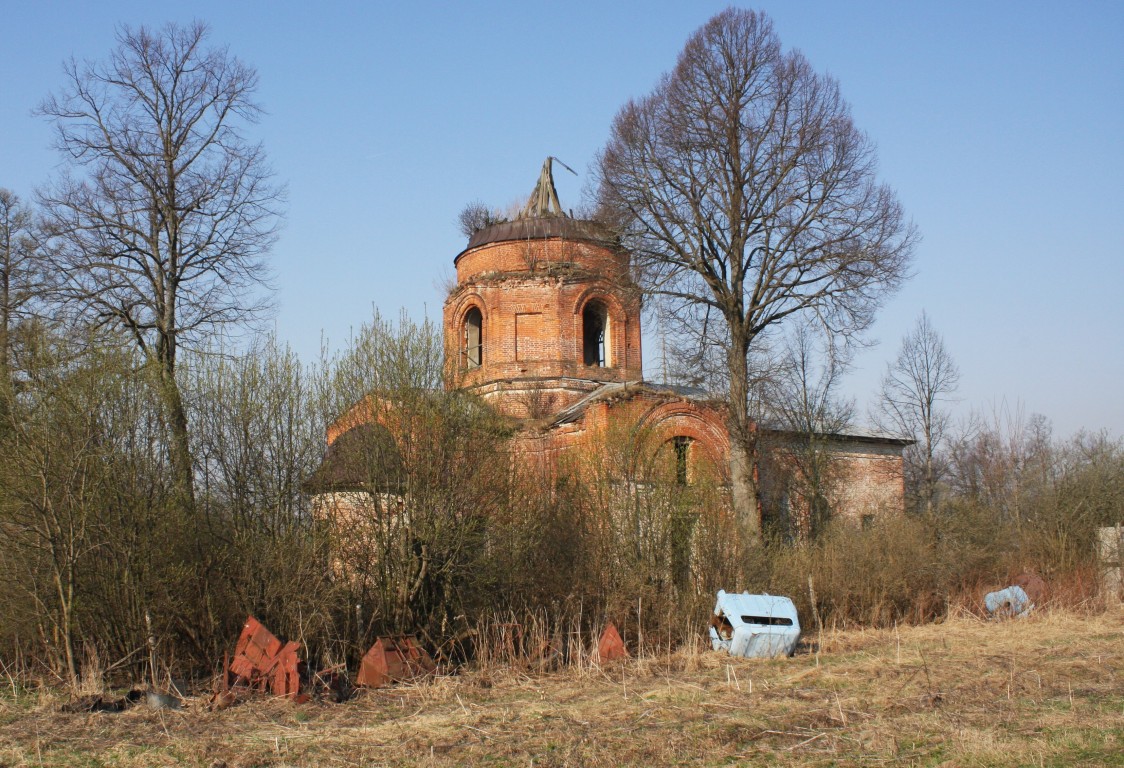Церковь Успения Пресвятой Богородицы, Богимово (Ферзиковский район, Калужская область). общий вид в ландшафте