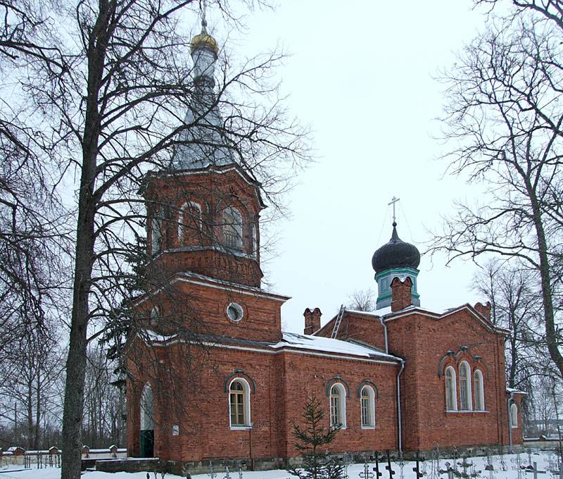 Церковь Рождества Пресвятой Богородицы, Алайыэ (Alajõe) (Ида-Вирумаа, Эстония). фасады, Вид с юго-запада