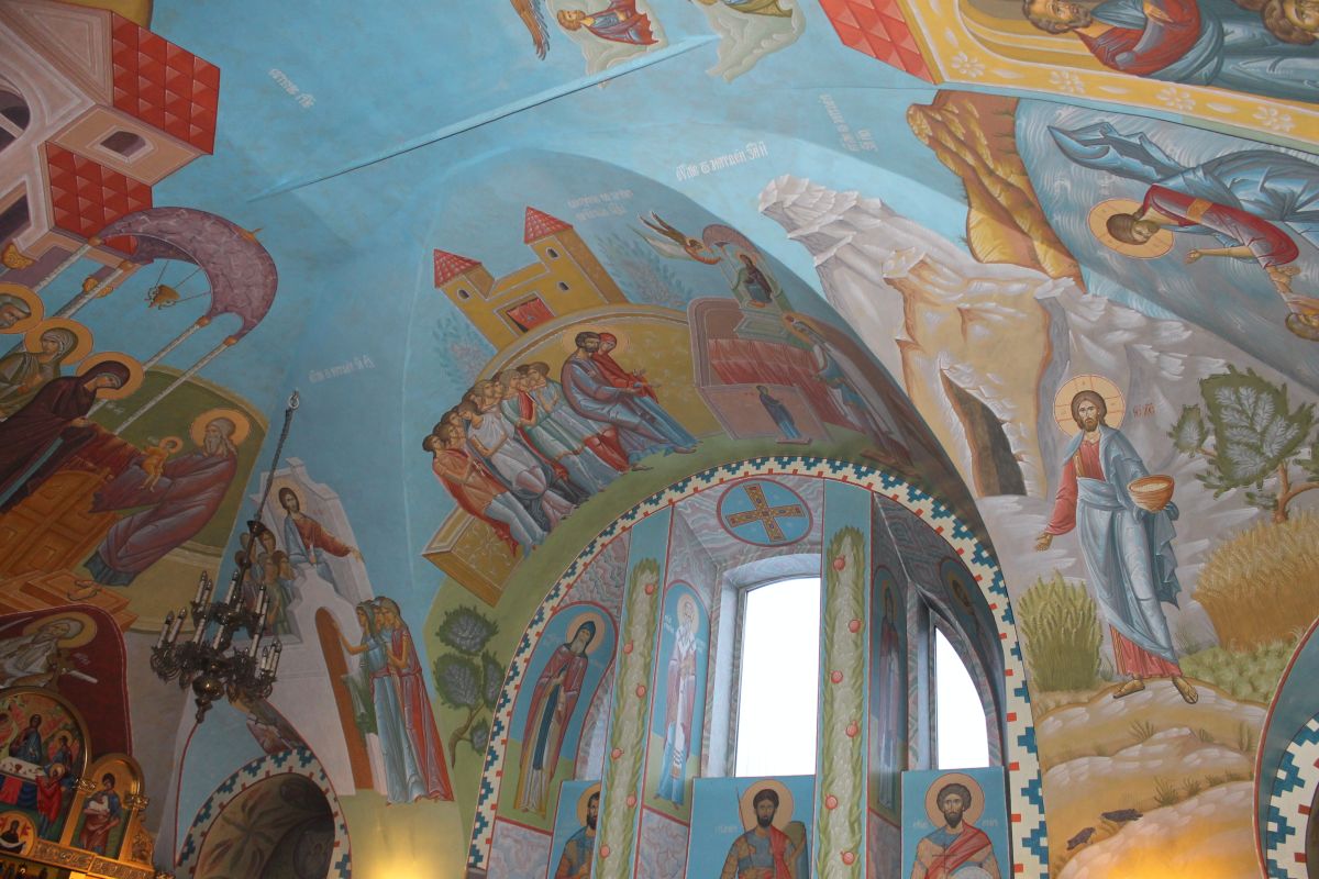 Церковь Троицы Живоначальной, Арамиль, город (Сысертский район (Сысертский ГО и Арамильский ГО), Свердловская область). интерьер и убранство, Роспись храма