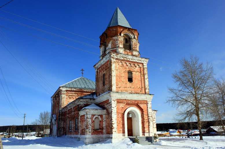 Ключи. Церковь Спаса Преображения. фасады