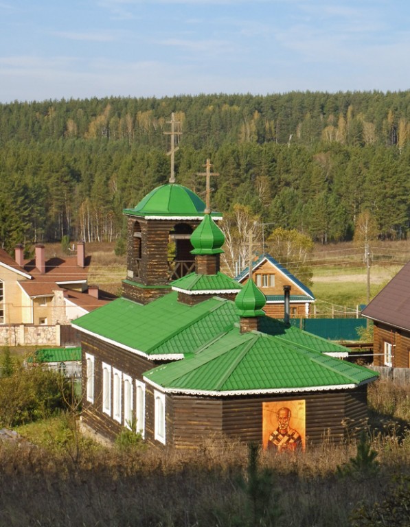 Церковь Николая Чудотворца, Раскуиха (Полевской (Полевской ГО), Свердловская область). фасады