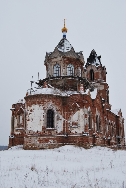 Церковь Михаила Архангела, Новоипатово (Сысертский район (Сысертский ГО и Арамильский ГО), Свердловская область). фасады