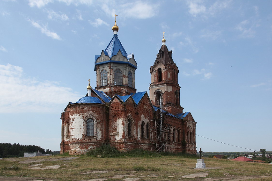 Новоипатово. Церковь Михаила Архангела. фасады, Вид с северо-востока