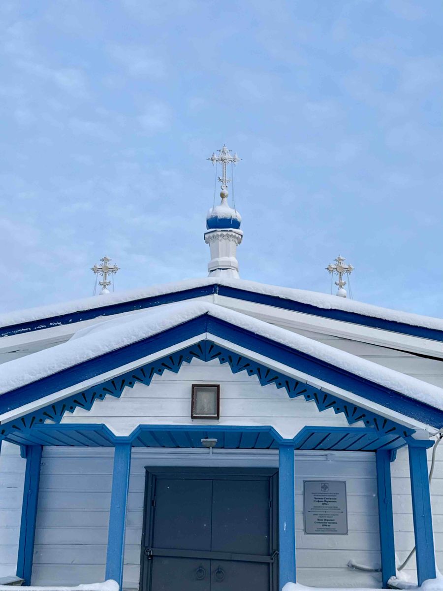 архитектурные детали. Ыбский Серафимовский женский монастырь. Церковь Стефана Пермского, Ыб (Сыктывдинский район, Республика Коми)