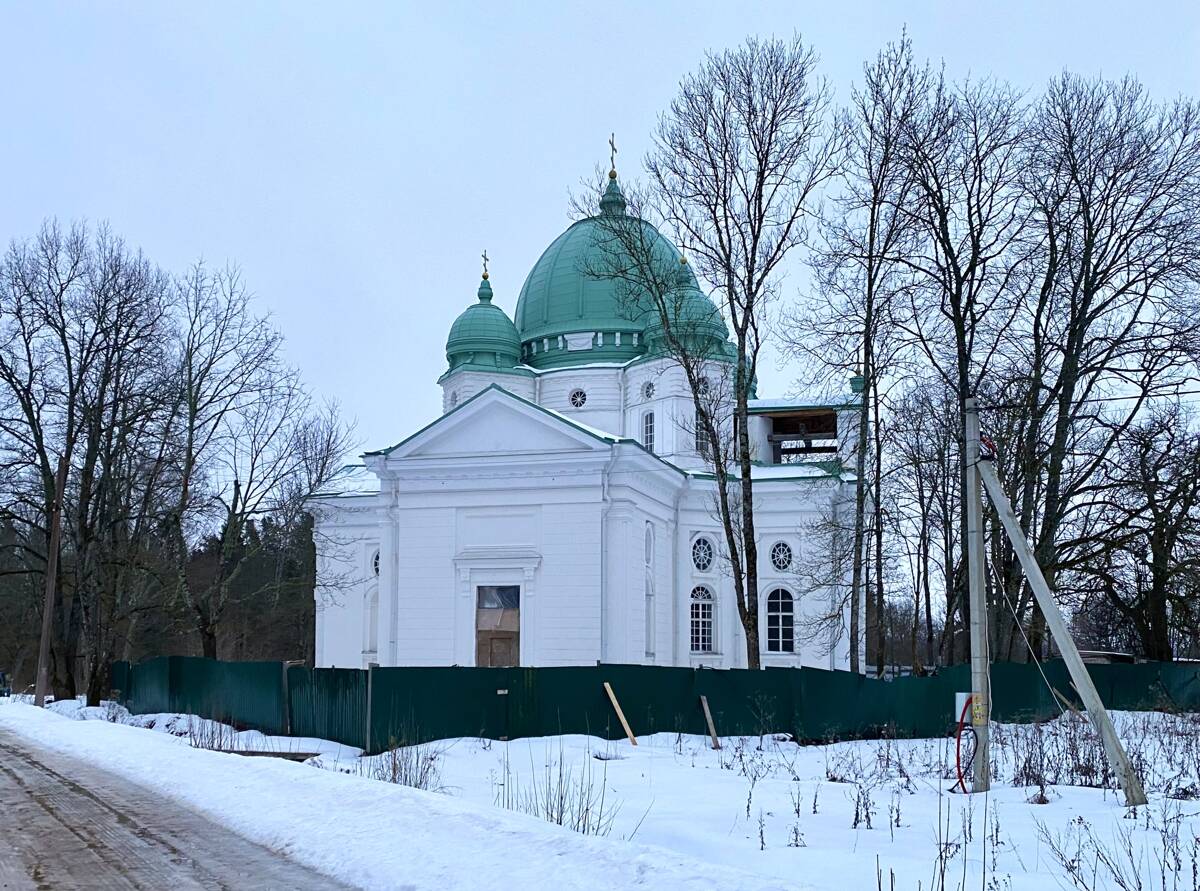 Церковь Вознесения Господня, Бельское Устье (Порховский район, Псковская область). фасады, Вид с северо-запада