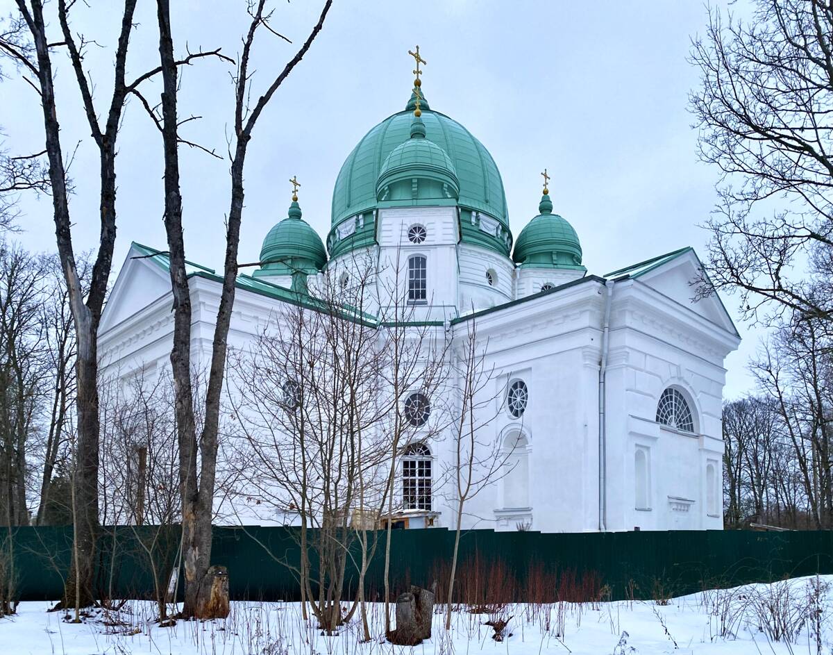 Церковь Вознесения Господня, Бельское Устье (Порховский район, Псковская область). фасады, Вид с юго-запада