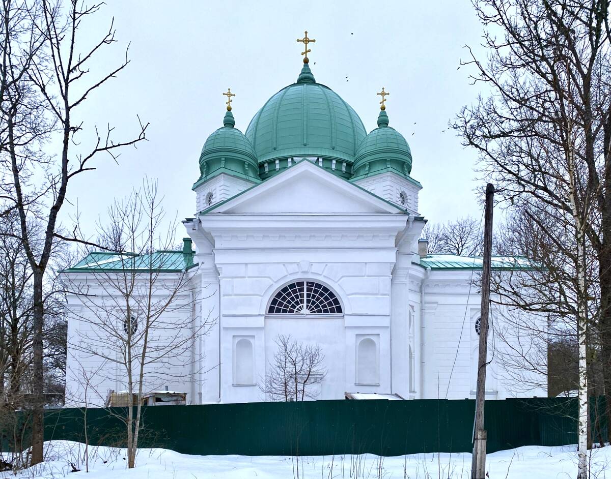 Церковь Вознесения Господня, Бельское Устье (Порховский район, Псковская область). фасады, Вид с юга