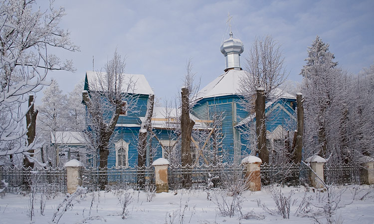 Церковь Иверской иконы Божией Матери, Морино (Дновский район, Псковская область). фасады, Южный фасад
