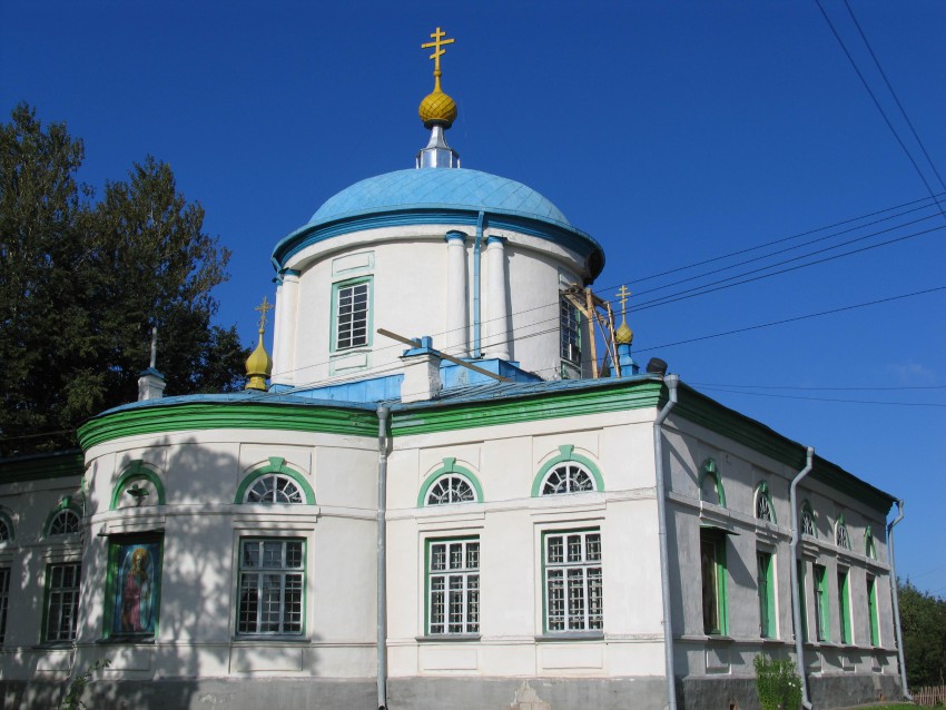 Церковь Михаила Архангела, Дно (Дновский район, Псковская область). общий вид в ландшафте