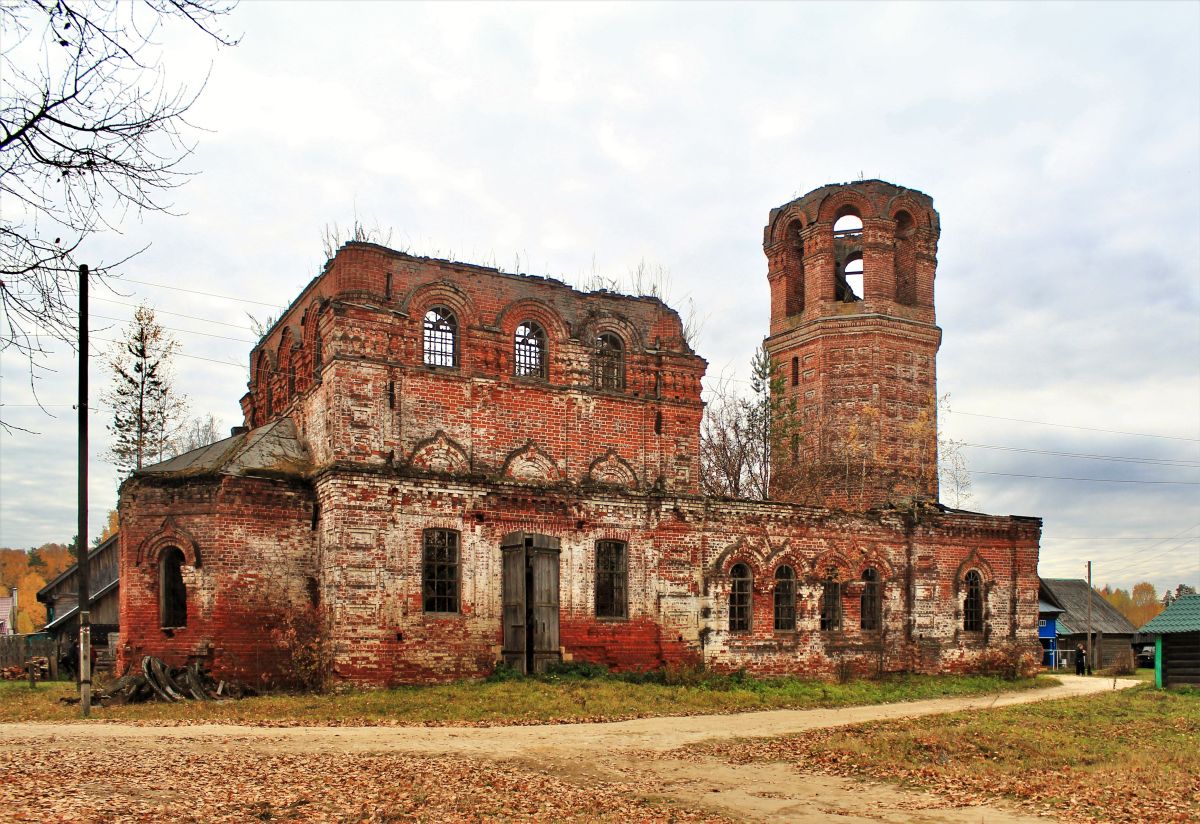 Церковь Николая Чудотворца, Шурговаш (Воскресенский район, Нижегородская область). фасады, Вид с северо-востока