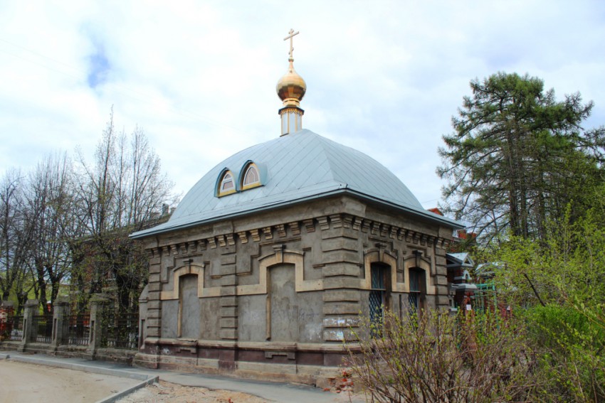 Часовня Происхождения Честных Древ Креста Господня при Второй городской больнице, Иваново (Иваново, город, Ивановская область). фасады, Вид с юго-запада