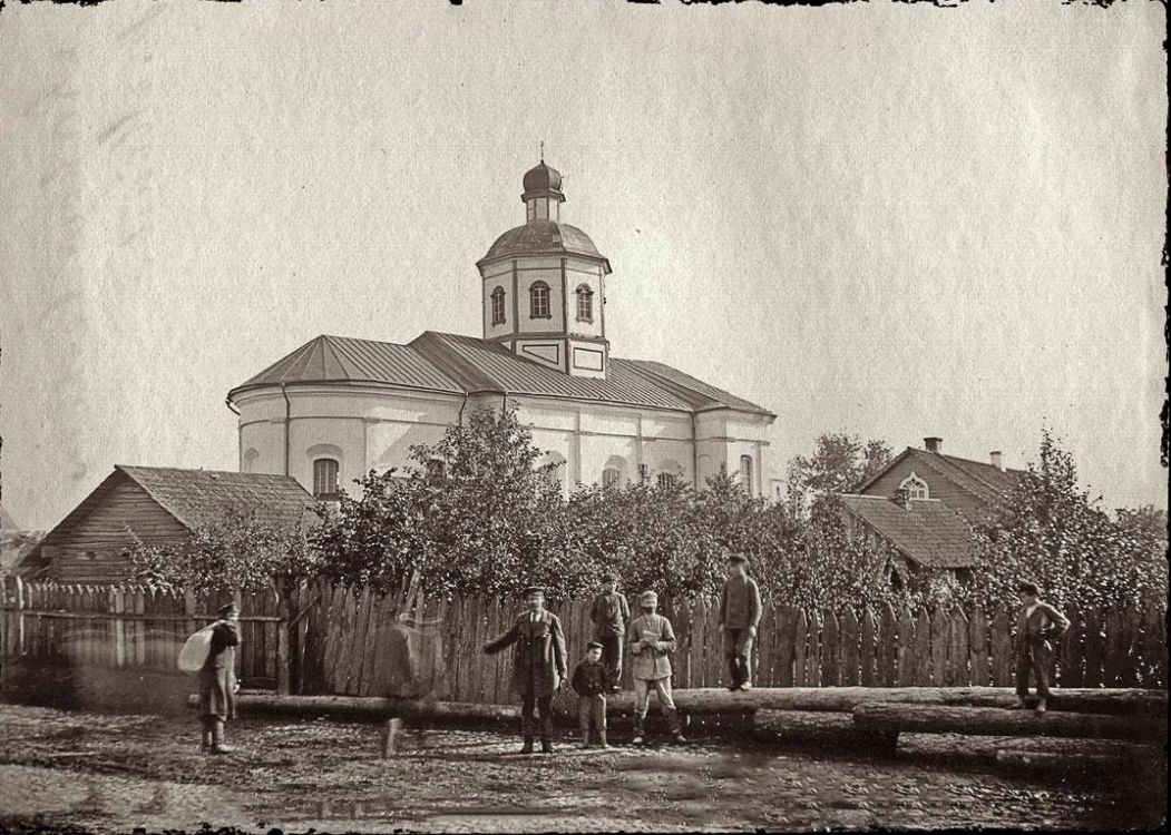 Церковь Преображения Господня, Раков (Воложинский район, Беларусь, Минская область). архивная фотография, Частная коллекция. Фото 1900-х годов