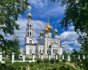 Кафедральный собор Преображения Господня, Вид с проспекта Дружбы народов <br>, Абакан, Абакан, город, Республика Хакасия