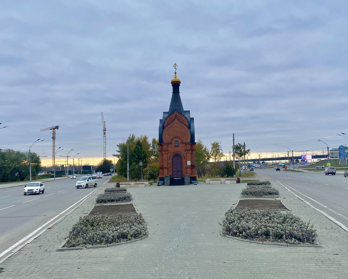 Часовня Владимира равноапостольного, Барнаул (Барнаул, город, Алтайский край). фасады, Вид с СЗ