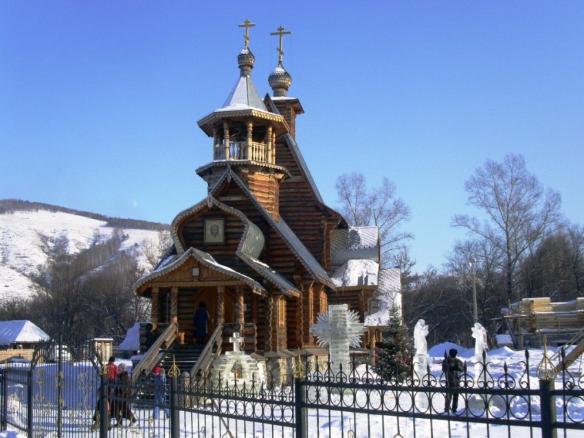Горно-Алтайск. Кафедральный собор Макария Алтайского (Глухарева). фасады, вид с запада