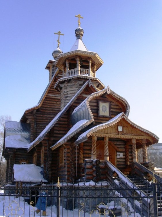 Кафедральный собор Макария Алтайского (Глухарева), Горно-Алтайск (Горно-Алтайск, город, Республика Алтай). фасады, вид с северо-запада