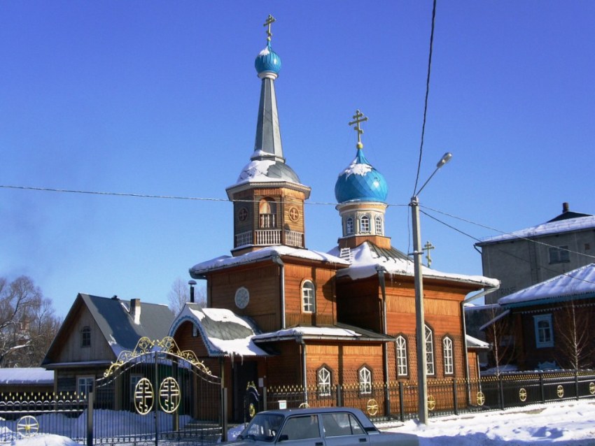 Церковь Покрова Пресвятой Богородицы, Горно-Алтайск (Горно-Алтайск, город, Республика Алтай). фасады, вид с юго-запада