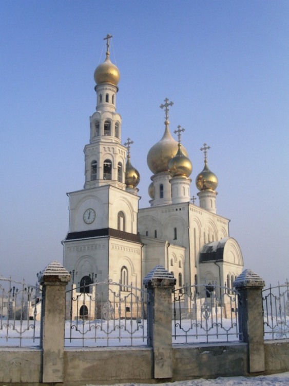Кафедральный собор Преображения Господня, Абакан (Абакан, город, Республика Хакасия). фасады, вид с юго-запада