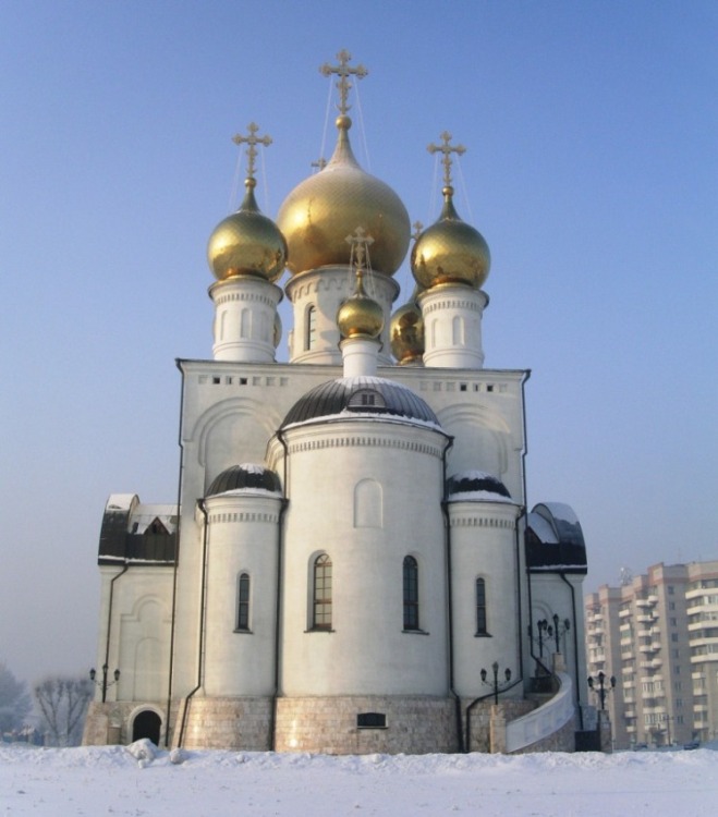 Абакан. Кафедральный собор Спаса Преображения. фасады, вид с востока