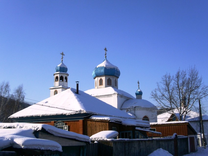 Церковь Преображения Господня, Горно-Алтайск (Горно-Алтайск, город, Республика Алтай). общий вид в ландшафте, вид с востока