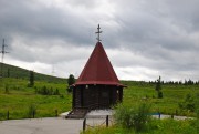 Часовня Николая Чудотворца, Вид с трассы<br>, Трасса Р257, 606-й километр, Ермаковский район, Красноярский край