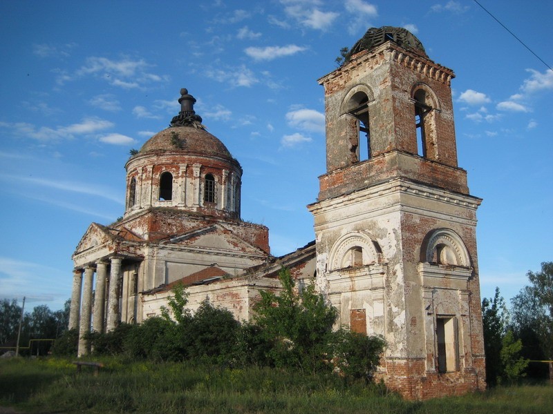 Церковь Казанской иконы Божией Матери, Силино (Шатковский район, Нижегородская область). фасады, Вид с северо-запада
