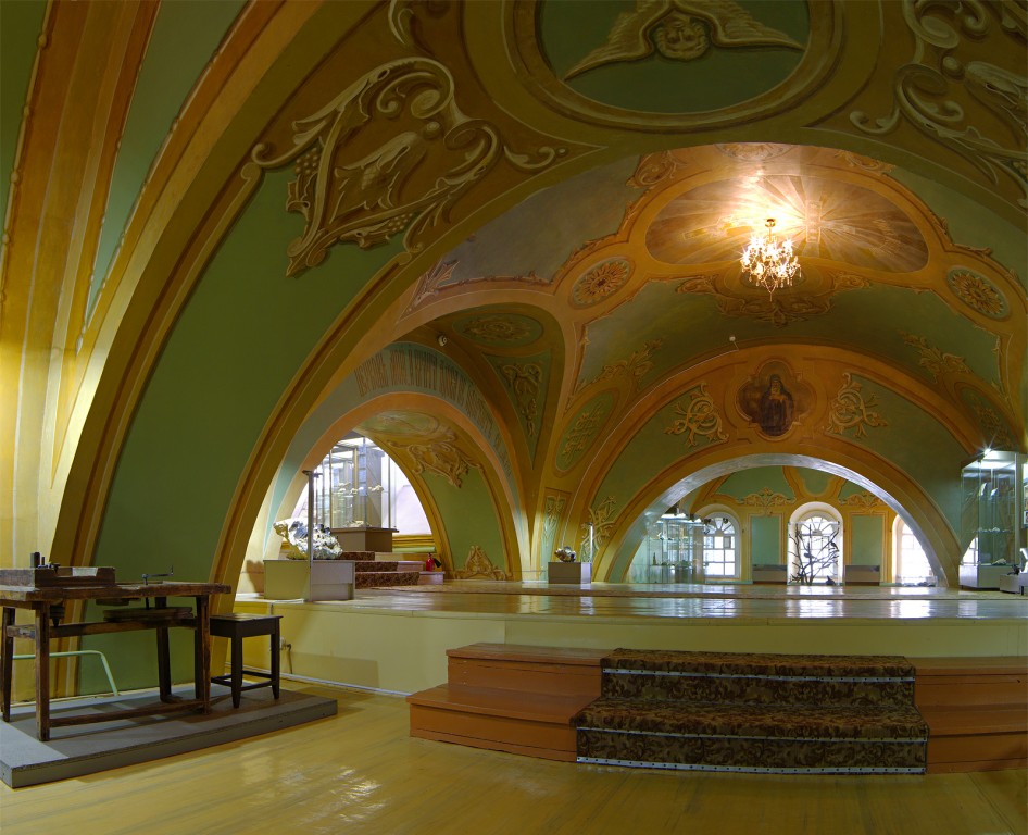 Церковь Сретения Господня, Мурзинка (Пригородный район (Горноуральский ГО), Свердловская область). интерьер и убранство, панорама из трех кадров