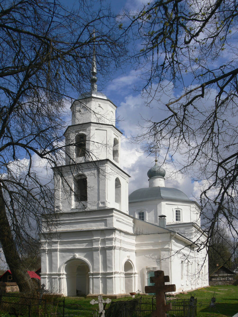 Церковь Николая Чудотворца, Качаново (Палкинский район, Псковская область). фасады, вид с юго-запада