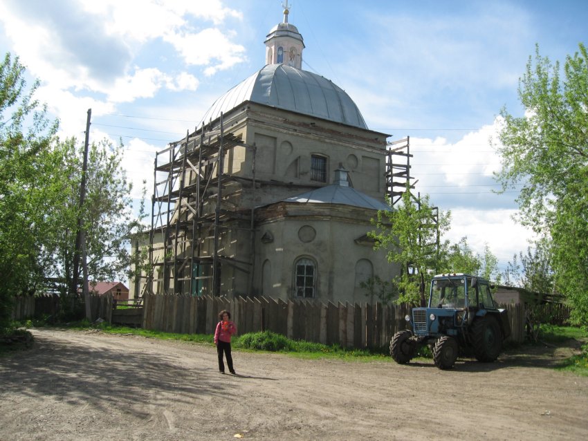 Церковь Рождества Иоанна Предтечи, Кочнёвское (Белоярский район (Белоярский ГО и ГО Верхнее Дуброво), Свердловская область). документальные фотографии