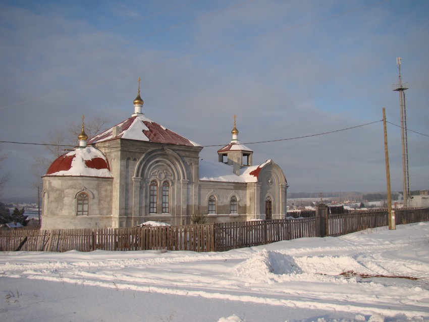 Колюткино. Церковь Симеона Верхотурского (Сретения Господня). фасады, Вид после выполнения части фасадных работ.