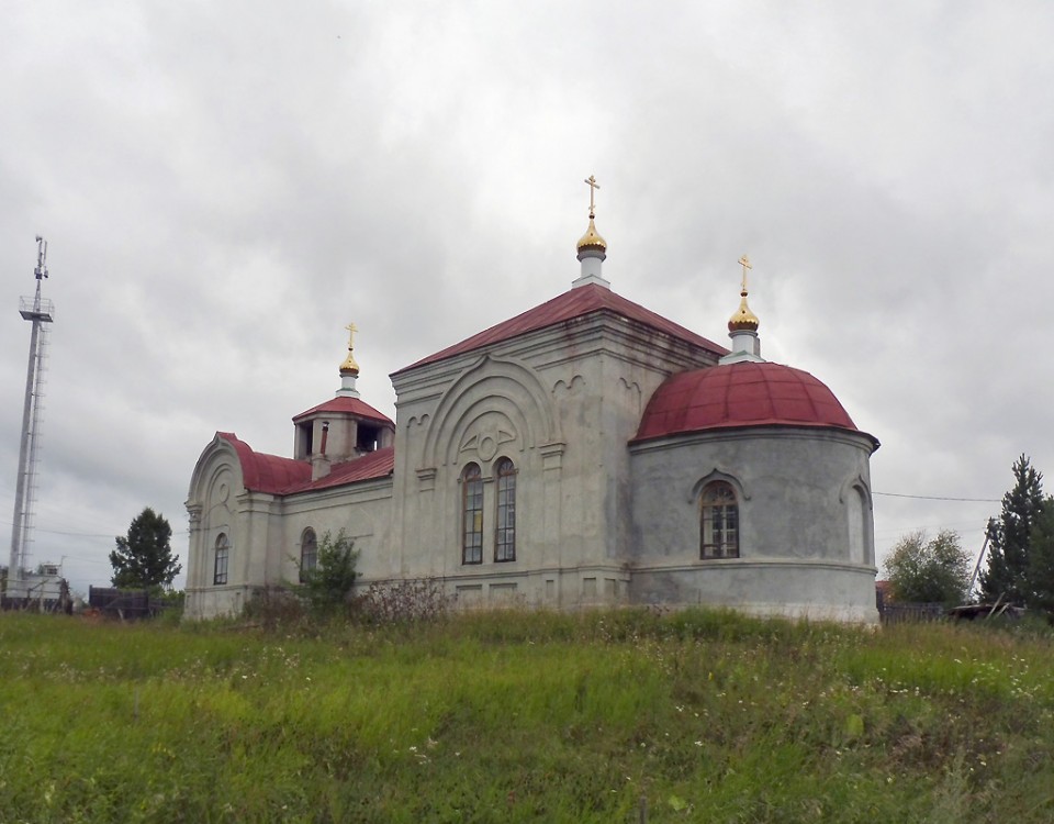 Колюткино. Церковь Симеона Верхотурского (Сретения Господня). фасады