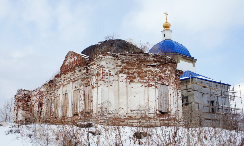 Большой Куяш. Церковь Рождества Пресвятой Богородицы. фасады