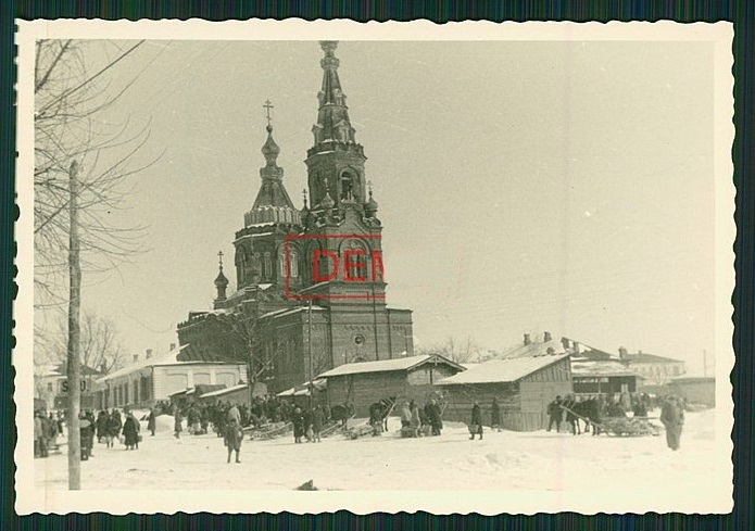 Церковь Николая Чудотворца, Льгов (Льговский район, Курская область). архивная фотография, Фото 1942 г. с аукциона e-bay.de