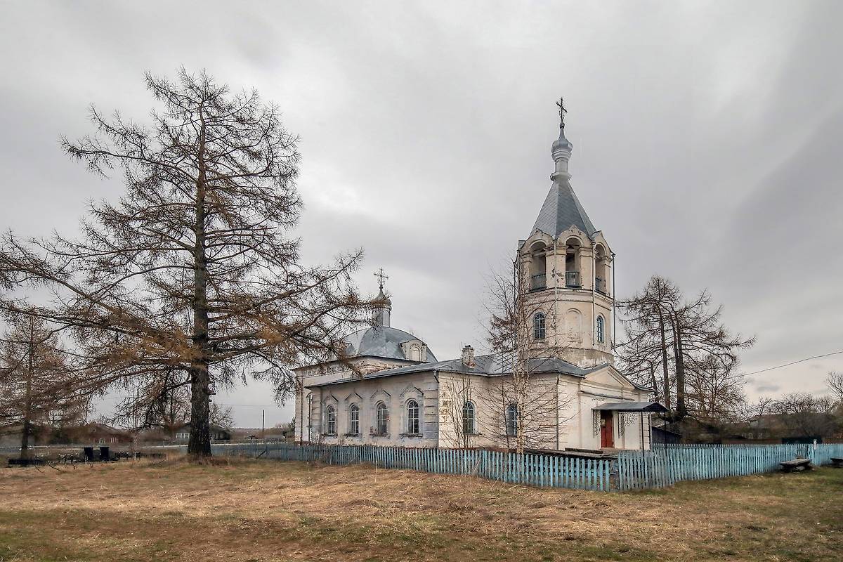 фасады. Церковь Петра и Павла, Петровская (Шенкурский район, Архангельская область)