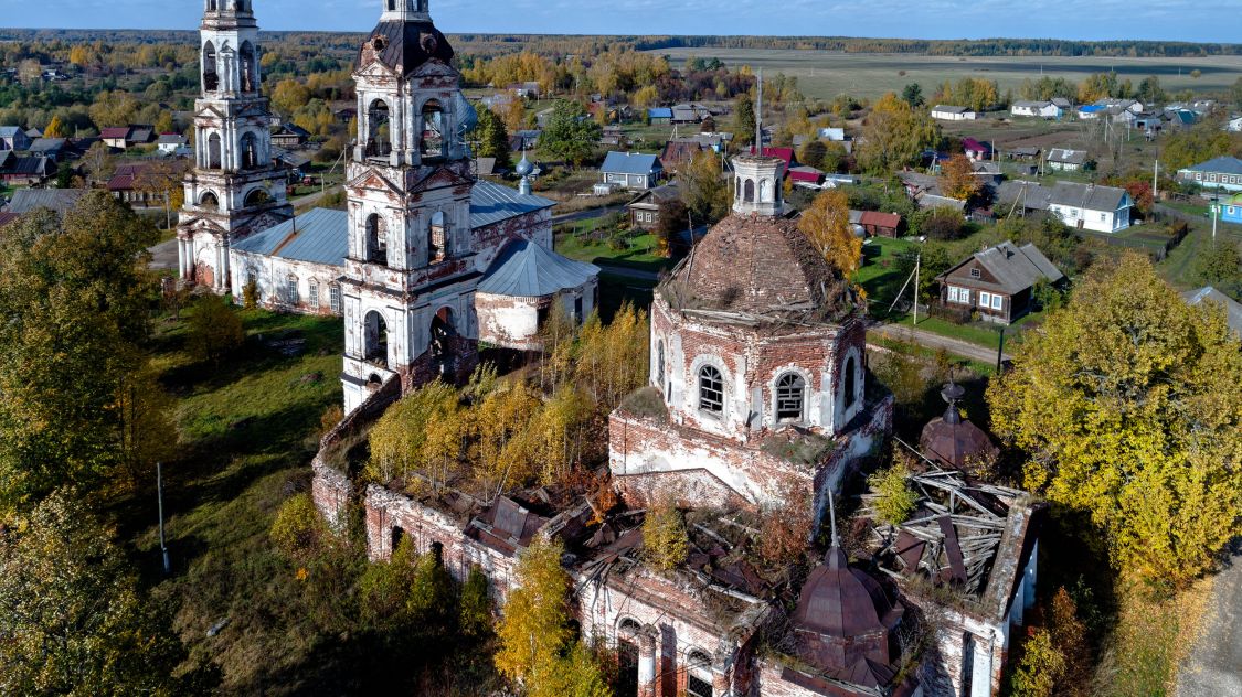 Церковь Преображения Господня, Порздни (Лухский район, Ивановская область). фасады