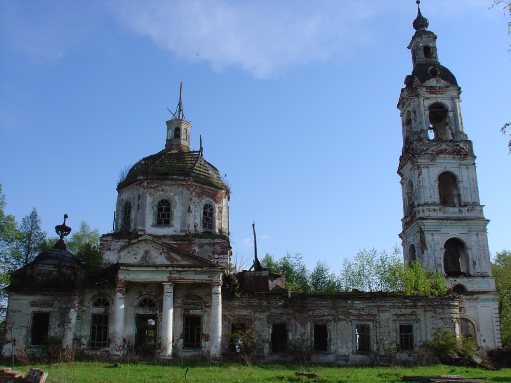 Порздни. Церковь Спаса Преображения. фасады