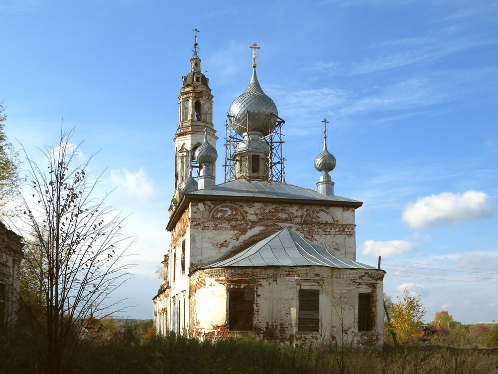 Церковь Успения Пресвятой Богородицы, Порздни (Лухский район, Ивановская область). фасады