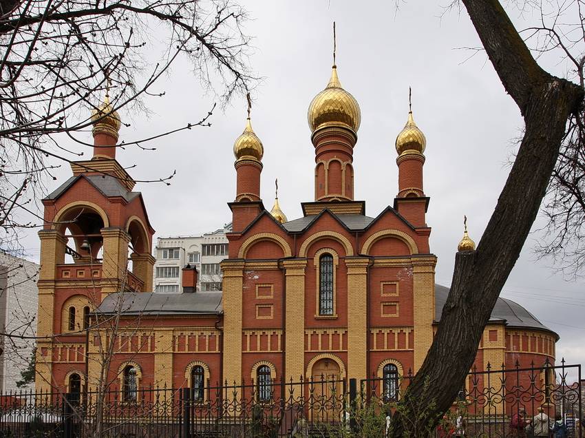 Пушкино. Церковь Троицы Живоначальной. общий вид в ландшафте, Вид с южной стороны
