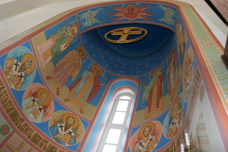 Церковь Воскресения Словущего, Балашиха (Балашихинский городской округ и г. Реутов, Московская область). интерьер и убранство, Росписи алтарной части храма